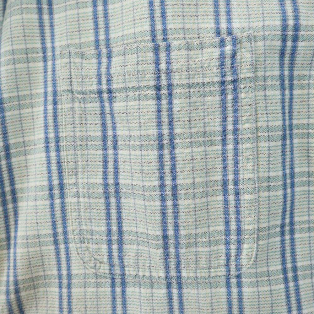 RRL 90s Initial tag Red 3 stars Old Check Pattern Long sleeve half button shirt Men's Used