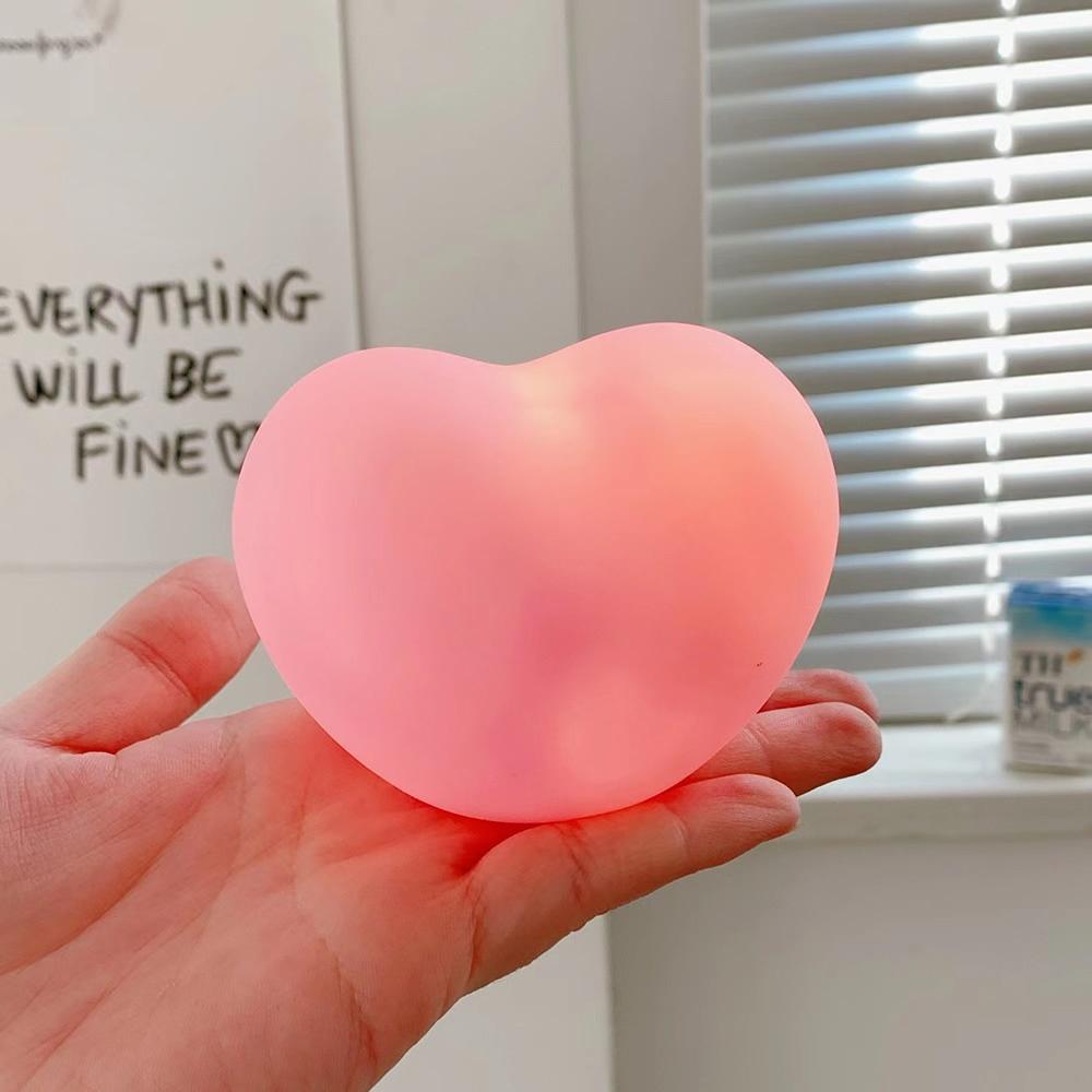 1PC Creative Love Heart LED 3D Lamp Wedding Romantic Red Pink Night Light Ornament Birthday Home Ambient Light Decoration