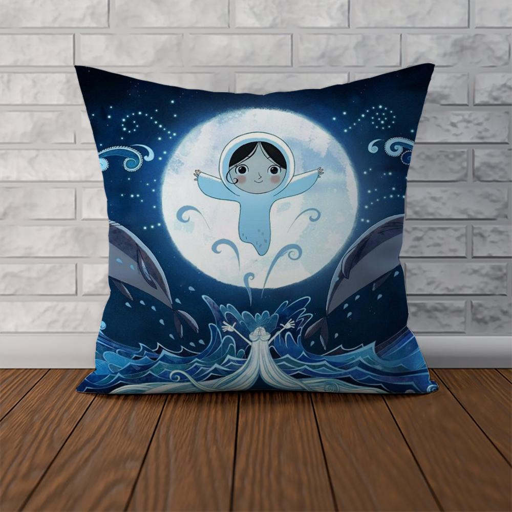 Song Of The Sea Pillow Case For Car Sofa Decorative Home Doublesided Print Plush Square Throw Pillow Cushion Cover