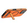 For iPhone 16 Pro Max Kickstand Case Compatible with MagSafe PC+TPU+PU Phone Back Cover