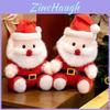 Charming Soft Plush Santa Figurine Ideal Holiday Gift For Christmas Decor Enthusiasts