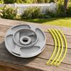 1pcs/3pcs Aluminum Alloy Weed Cutter Head Circular Shape Grass Trimming Head  For Weed Eater