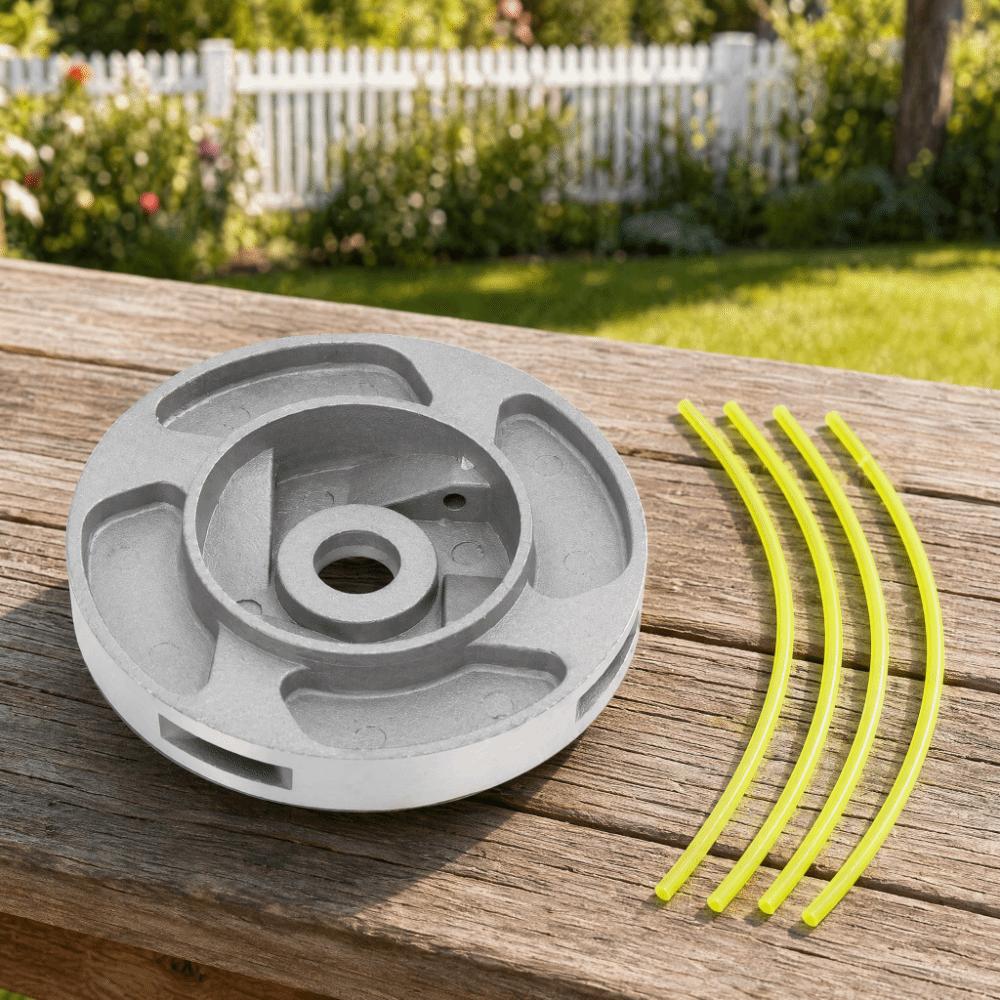 1pcs/3pcs Aluminum Alloy Weed Cutter Head Circular Shape Grass Trimming Head For Weed Eater