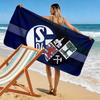 FC Schalke 04 Print Strandtuch, Großes Weiches Schnelltrocknendes Handtuch für Strand Camping Schwimmen