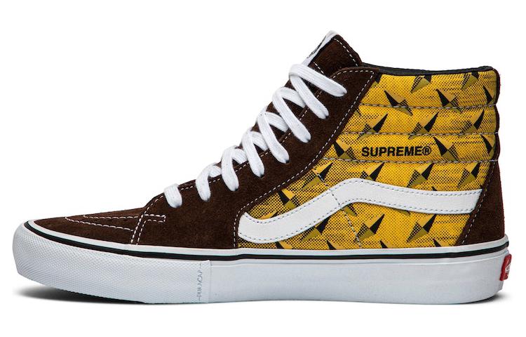 Sk8 Supreme x Sk8 Vans-Hi Pro  Diamond Plate Brown  VN0A45JDTEE 41