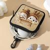 NEW Mini Cute Cat Coin Purse Water-resistant Lightweight Zippered Wallet PVC Portable Earphone Bag Friends Gift