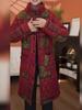 Mother's Winter Cotton Jacket: Stylish, Mid-Length, Fleece-Lined Coat for Middle-Aged and Elderly Women