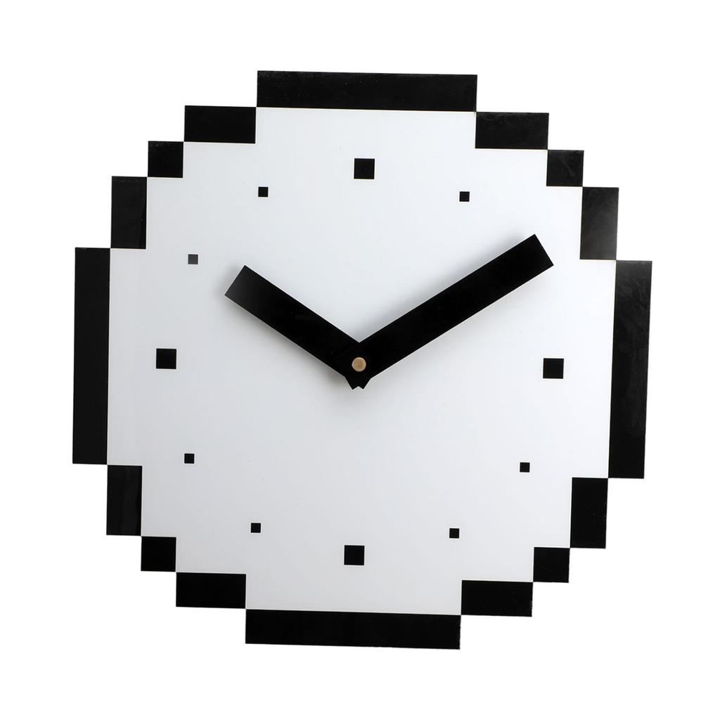 Wall Clock Art Clock Modern Fashion Mosaic Unique Minimalist Stylish Ornament for Bedroom Kitchen Studio Office Decoration