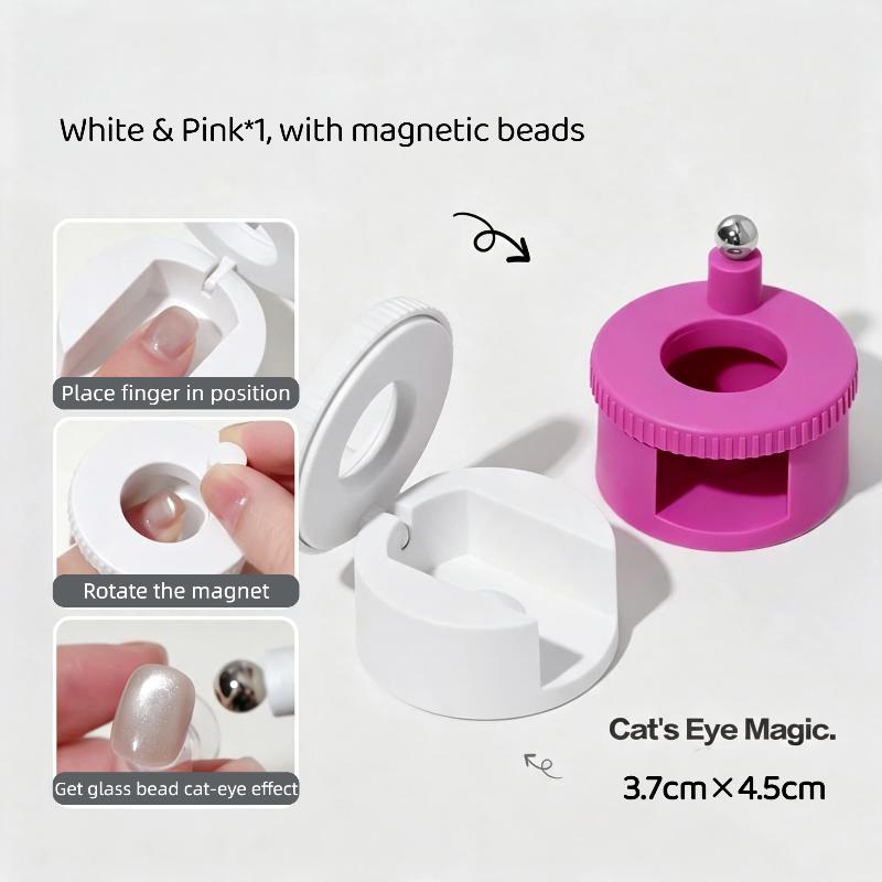 Spinning Cat Eye Manicure Magnet Upgraded Wide Light Effect Glass Bead Ideal for DIY Nail Art Salon Home Use