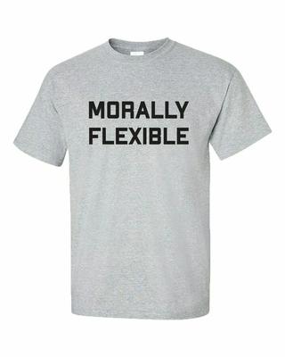 Divertente Morally Flessibile Adulto Unisex T-Shirt Manica Corta