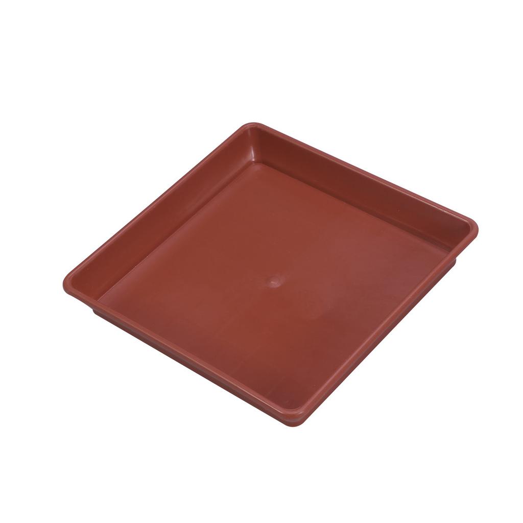 10pcs Plastic Flower Pot Tray Square Resin Saucer For Succulents Small Plants Bonsai Watering Tray Garden Indoor Outdoor Use