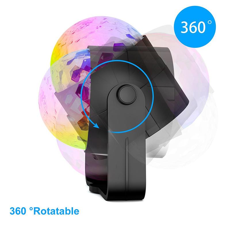 7 Colors Strobe Lamps Sound Activated Stage with Remote Control Disco Ball Light for Home Room Parties Kids Birthday Wedding Bar