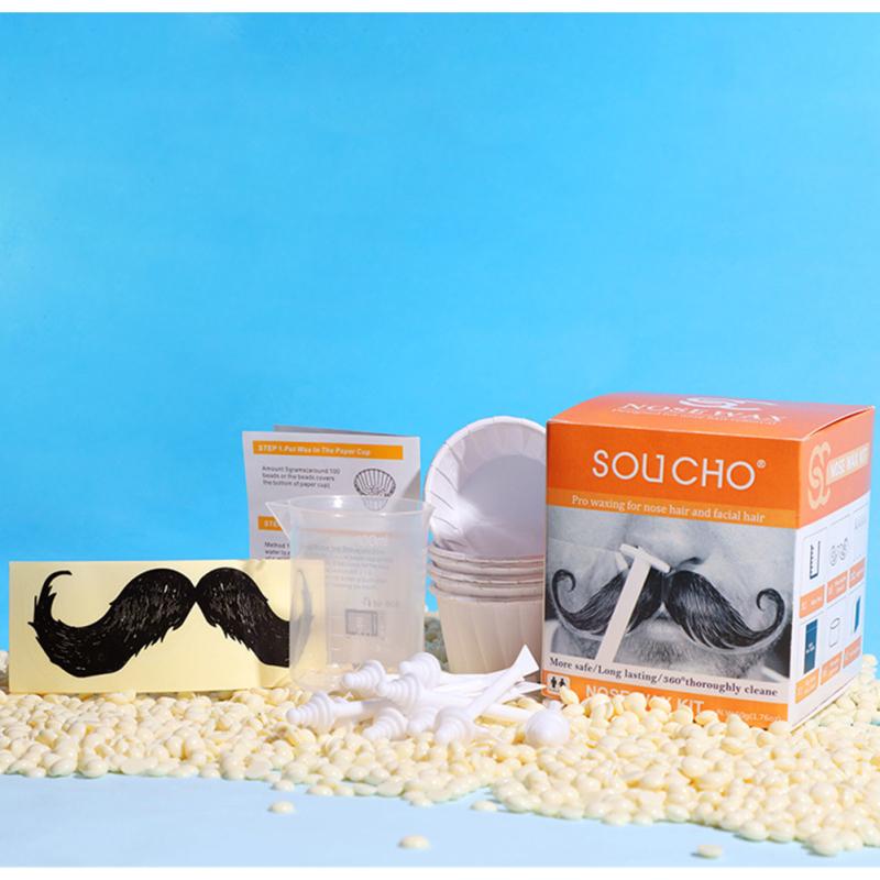 

50g Natural Formula Nose Wax Kit Quick Painless Full Set Nose Hair Removal Kit Body Care For as shown