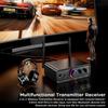 Bluetooth 5.3 DAC Converter Wireless Audio Receiver Transmitter Coaxial Optical 192KHz Digital to Analog Adapter with MIC