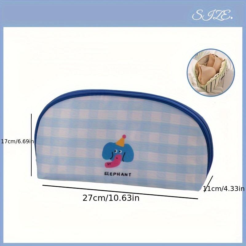 1pc Travel Portable Bra Storage Bag Women Underwear Organizer Bags Large-Capacity Cute Puppy Print Lingerie Storage Bags