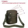 Four Or Six Layer Zipper Waterproof Single Shoulder Messenger Bag Business Bag Wallet