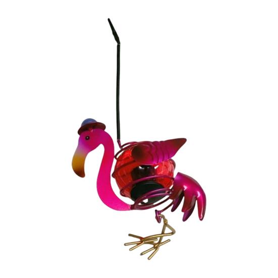 

Солнечный светильник в виде животного IP44 Водонепроницаемый 3D Бабочка Фламинго Колибри Жук Подвесной светильник Уличный Сад Двор Светодиодная Декоративная Лампа B