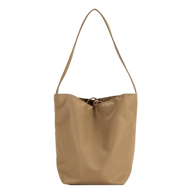 Nylon Bucket Bag Large Capacity Tote Bag One Shoulder Handbag