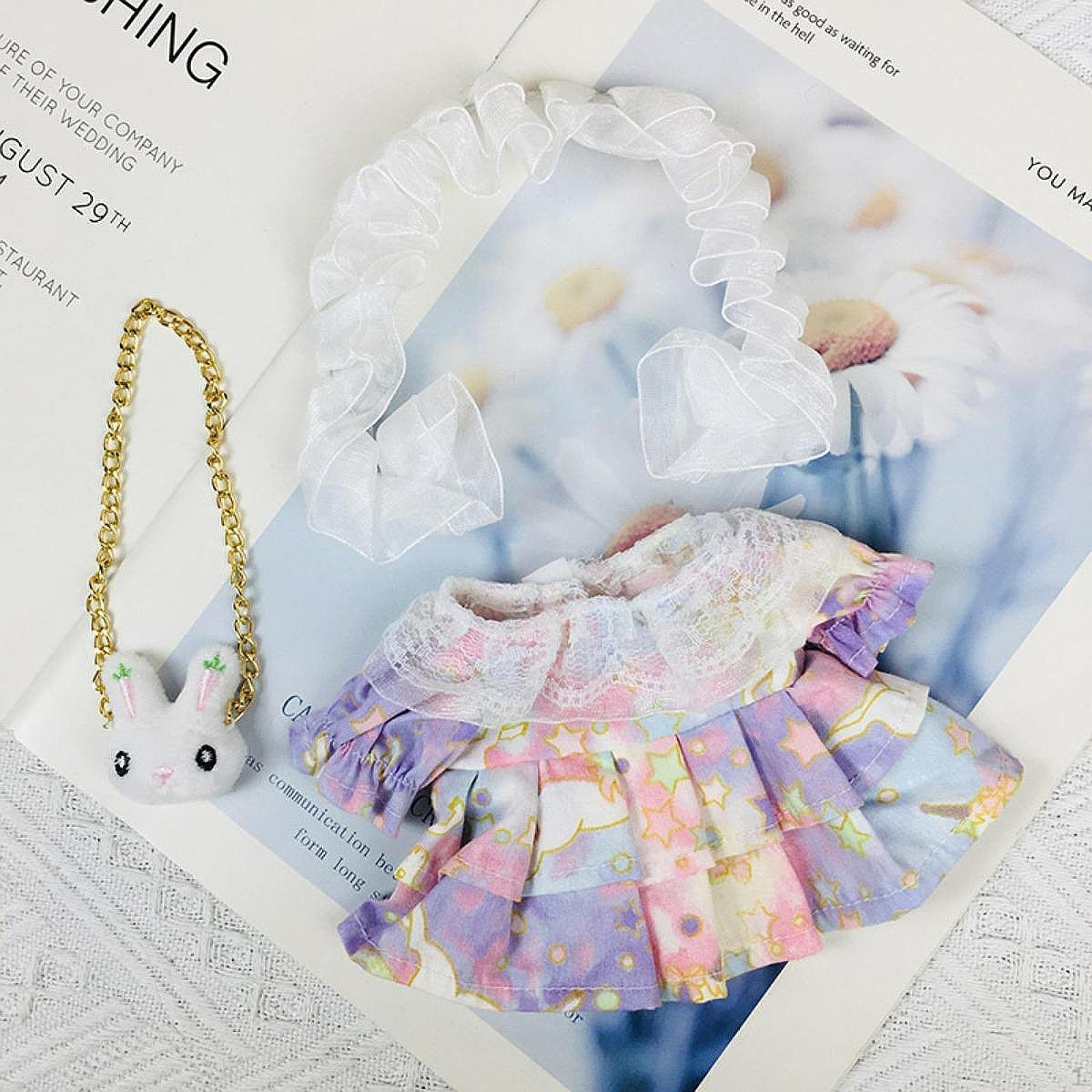 

20 см Кукольная одежда Удобные костюмы для переодевания, с аксессуарами для волос, своими руками, Одежда для кукол, Кукла unicorn