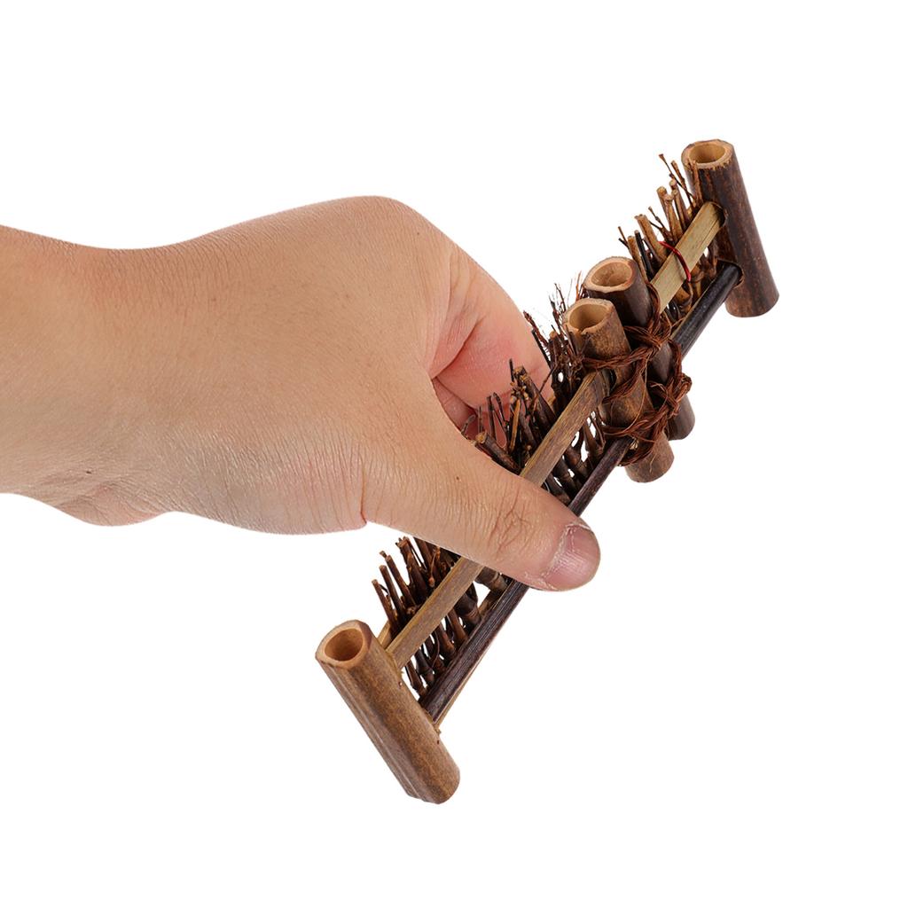 Mini Bamboo Fence Decor Micro Landscape Woven Fence Garden Landscaping Ornament Bonsai Screen Handcraft Accessory