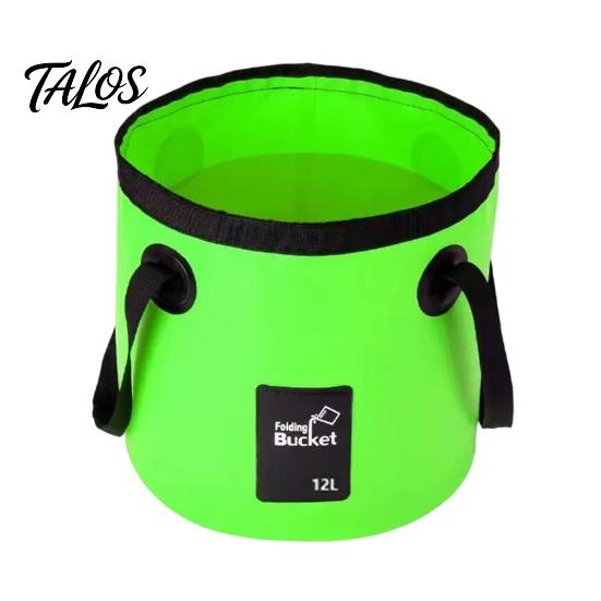 Double Handle Carry Bucket 12/20L Collapsible Water with Handles, Large Foldable Container, Container Portable Pail for Outdoor, Camping, Fishing, Car