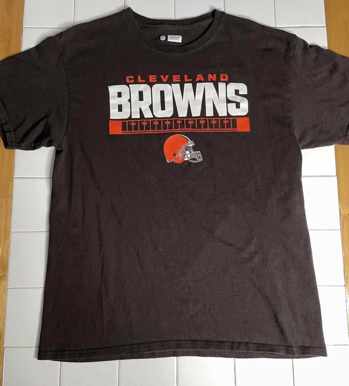 NFL Team Apparel Cleveland Browns Mens Large L T Unisex T-Shirt XXXXL