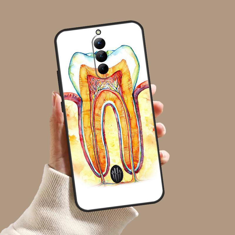 Dentist Tooth Pattern Case For ZTE Nubia Red Magic 11 9S 8S 8 9 10 10S Pro Plus 6 7 6S 7S Pro 5G 6R 10 Air Cover
