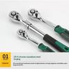 1Pcs 1/2 1/4 3/8 Flying Wrenches 24/72 Tooth Quick Ratchet Wrench Two-Way Socket Wrench Repair Tools For For Vehicle Bicycle
