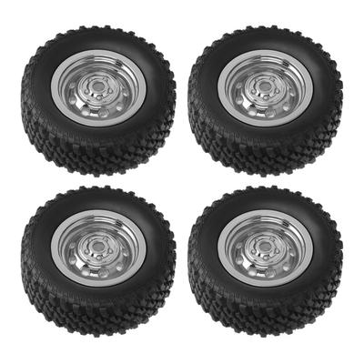 4 Pezzi Ruota Gomma e Plastica Originale per Auto RC Giocattolo RC Pneumatico per Auto RC MN78 112