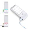 PIR Motion Sensor LED Night Light Rechargeable Creative Home Stick-on Wardrobe 12 High Brightness Automatic Sensing Cabinet For Bedroom Hallway