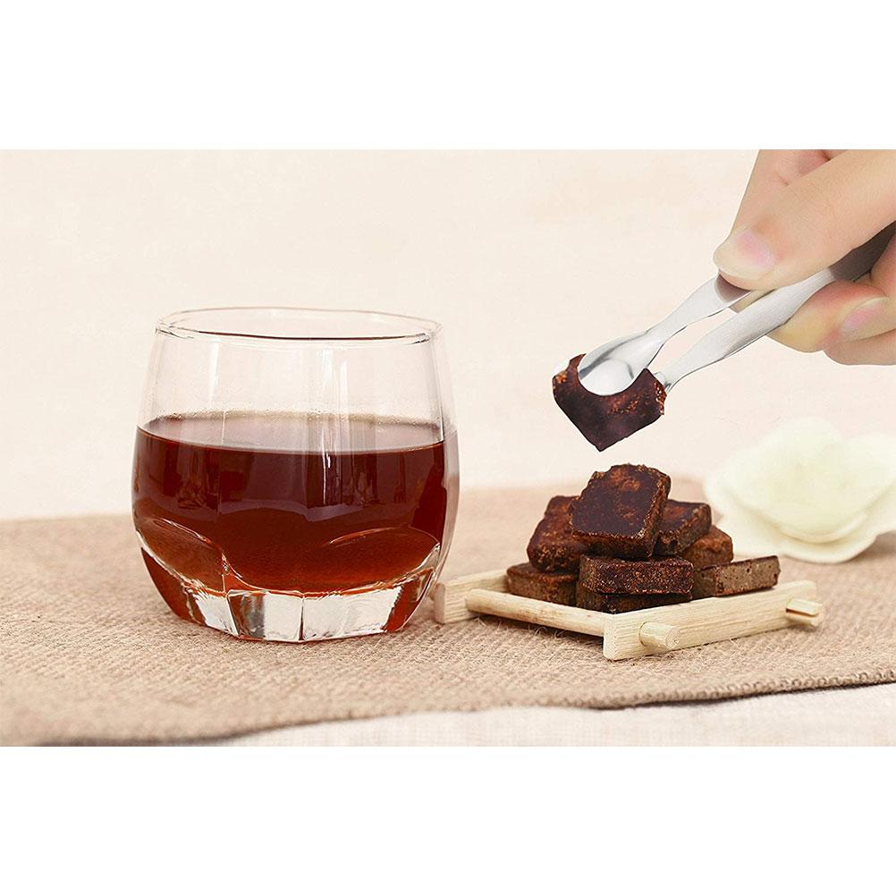 10PCS Stainless Steel Sugar Tongs Set Ice Cube Pliers Mini Serving Tongs