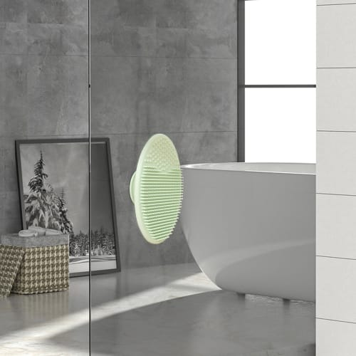 Baby Head Scrubber - Baby Shampoo Brush | Soft Silicone Scalp Comb for Cradle Cap Cleaning, Massage Tool with Suction Cup