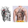 Water Transfer Printing Full Back Tattoo Sticker Buddha Pattern Full Back Temporary Tattoos  Unisex