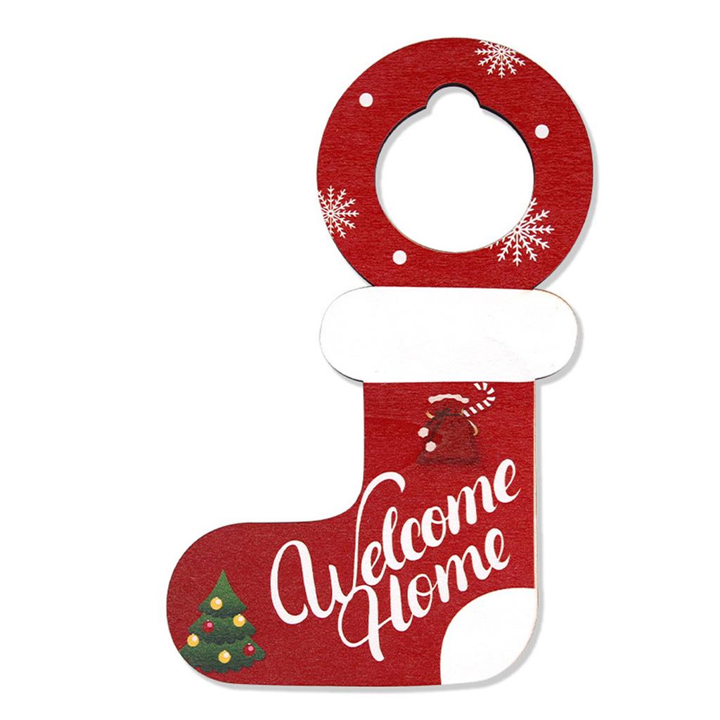 Christmas Door Wall Hanging Decoration Ornament Plaque Merry Christmas Hanging Sign Decoration Christmas Tree Pendant