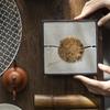 Charcoal Burnt Black Square Teapot Holder Water Storage Dry Brewing Table Tea Tray Jian Shui Zen Style Solid Wood