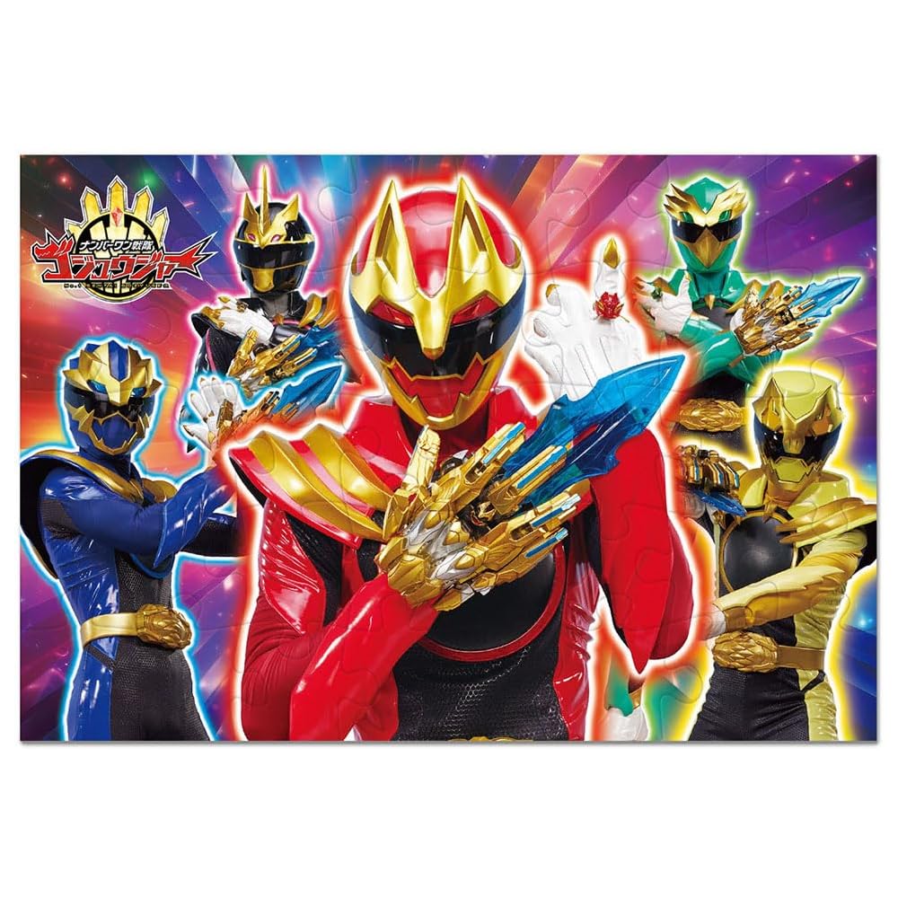 Tenyo Kids Jigsaw Puzzle GoGo Sentai Gojyujer 40 Pieces (26x38cm) Educational Toy for Ages 2-5