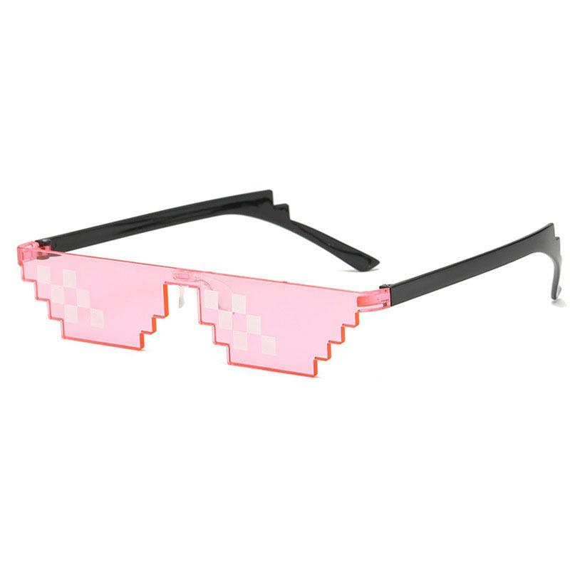 1-12Pcs Pixel Sunglasses Retro Pixel Glasses Adult Boys and Girls Photo Props Birthday Party Supplies