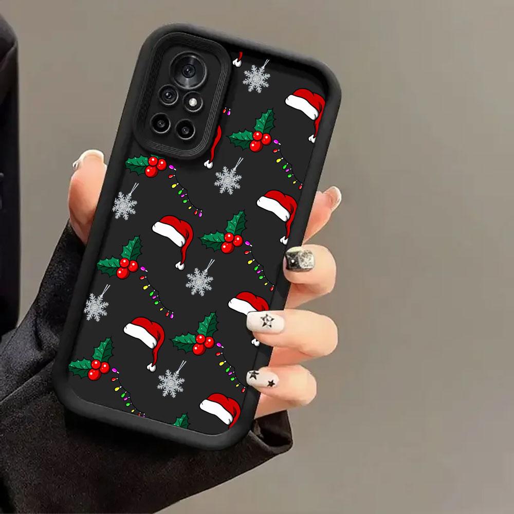Phone Case For Redmi 15C 14C 13C 12C 15 Christmas Snowman Christmas Tree Cover For Redmi Note 9 10 11 12 13 14 Pro Plus 5G Coque