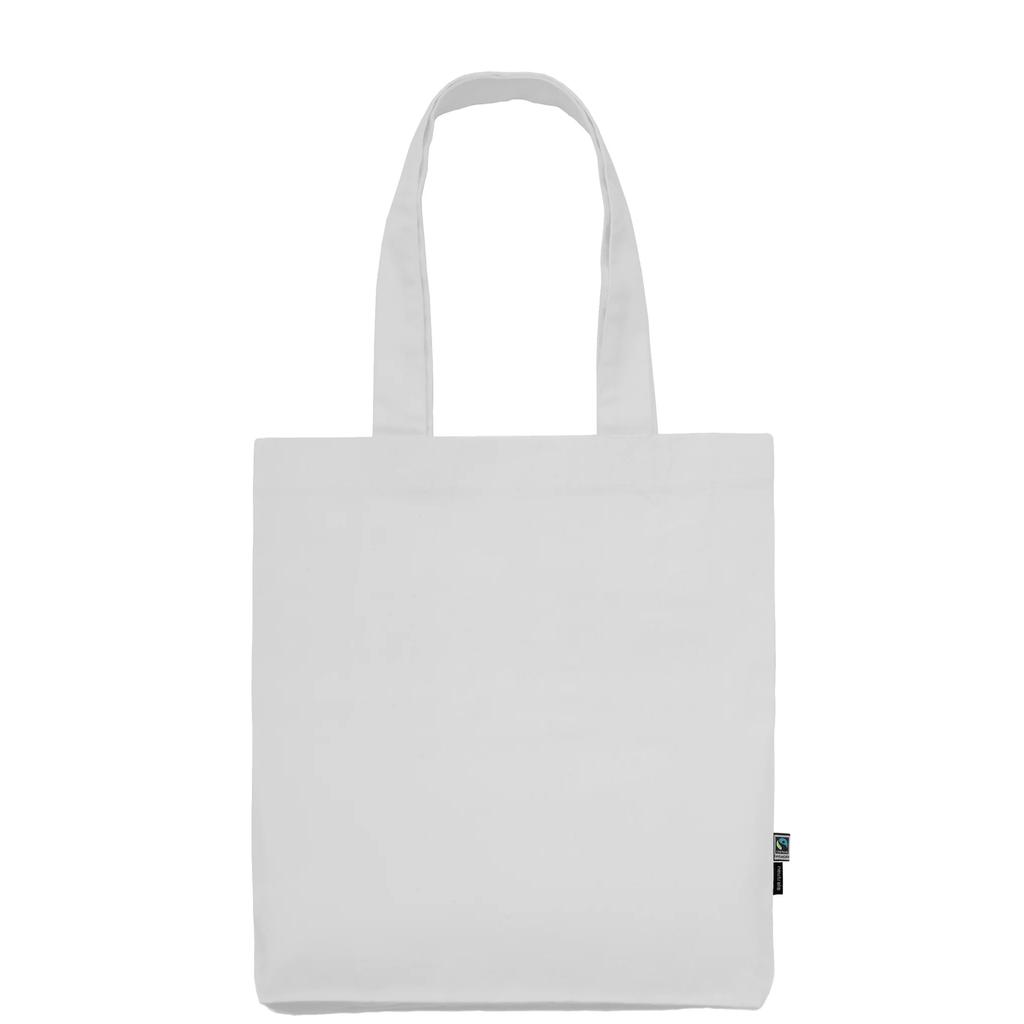 Neutral Plain Twill Long Handle Tote Bag