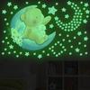Night -Ray Animal Star Wall Sticker Background Wall Decoration Diy Fluorescent Stickers