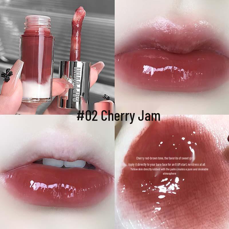 Cappuvini Berry White Kristall Klarer Lipgloss - Aufpolsterndes, Aufhellendes, Feuchtigkeitsspendendes Finish für Schüler