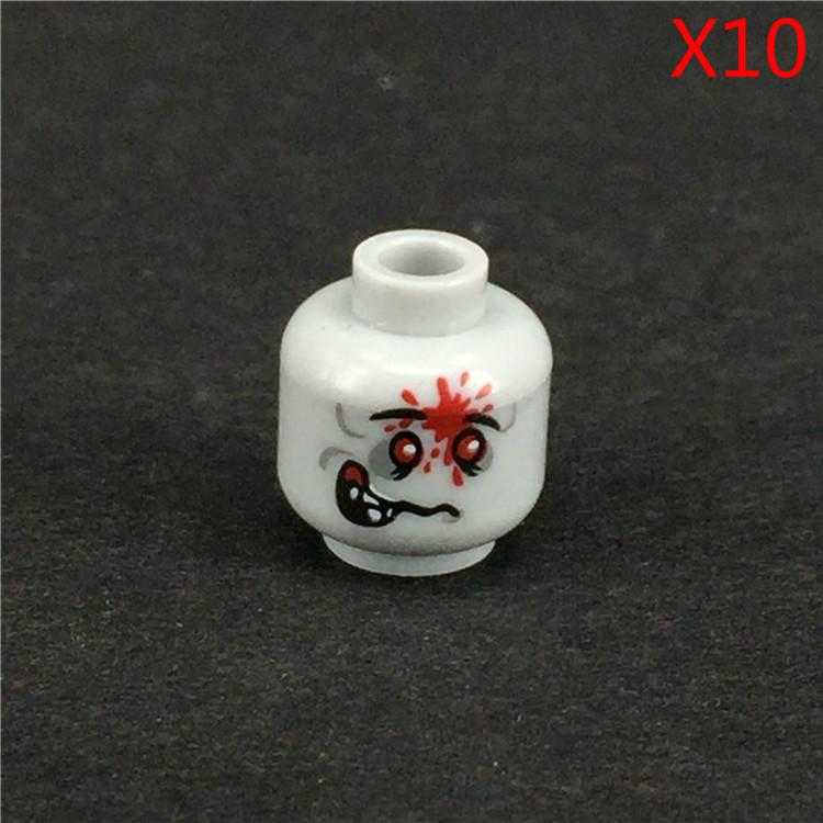 MOC Bausteine Halloween Kürbis Skorpion Zombie Gesicht Kopfbedeckung Skelett Geist Blut Grab DIY Bausteine Jungen Spielzeug