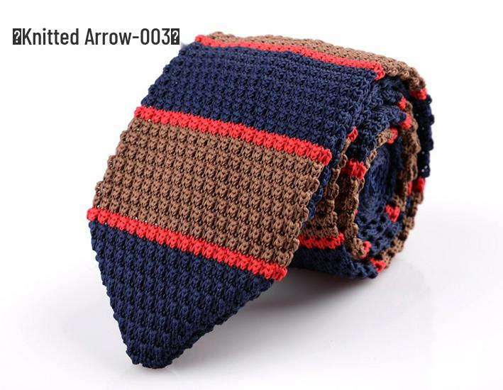 Cross-Border Exclusive Custom Arrow-Shaped Knitted Tie for Men & Women