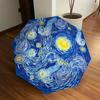 1pc Starry Night Automatic Folding Umbrella, Heavy-Duty 8-Rib Construction, Perfect for Everyday Yy251114121