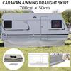 RV Caravan Awning Draught Skirt Set 7m Length X 50cm Deep Motorhome Draft Campervan Replacement Accessories