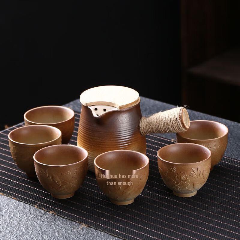 Shangqi Retro Coarse Ceramic Tea Set