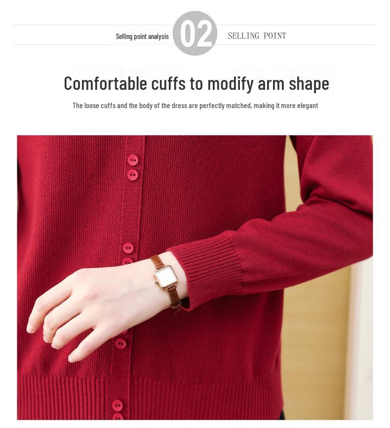 Women's Knitted Sweater - Loose Square Collar, Plus Size, Fashion Base Shirt for Autumn/Winter, Middle-Aged Mom's Clothing 2025