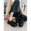 2025 Women's British Style Leather Loafers - Autumn Fashion, Versatile Slip-On Retro Shoes