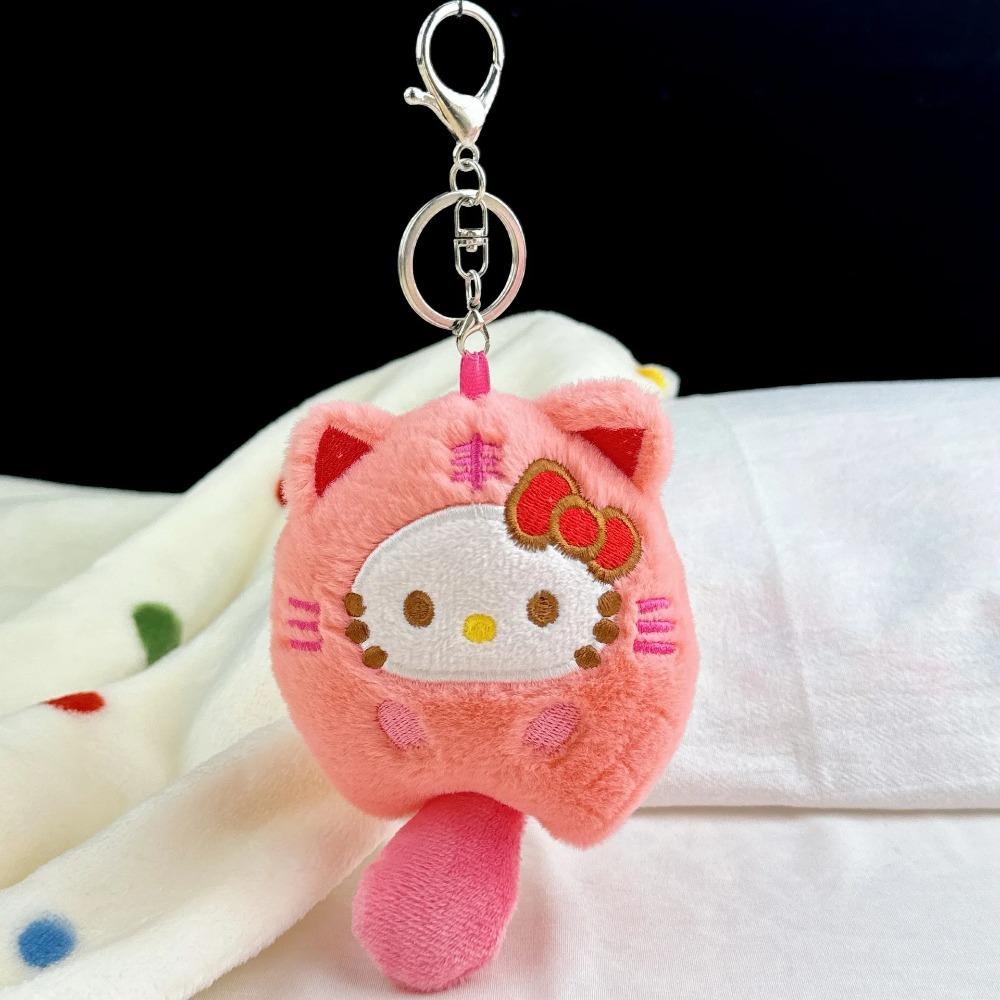 Hello Kitty Roztomilý plyšový plyšák Klíčenka Anime Periferie Kuromi Řetízek na zavěšení na batoh Sváteční dárky Pro kluky a holky