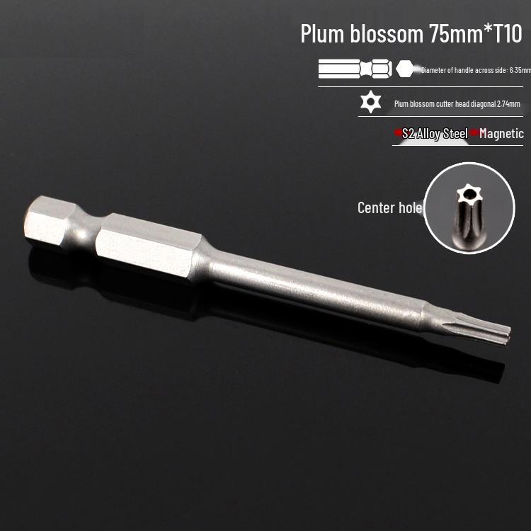 Magnetic 50mm Star Screwdriver & Hex Bit Set for Electric Drills